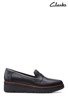 Clarks Black Leather Shaylin Step Shoes