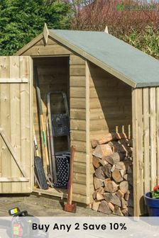 Oxford 4X3 Shed With Lean To By Rowlinson (147575) | £505