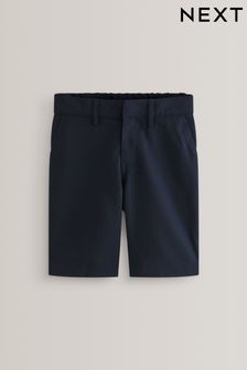 Navy Regular Waist Flat Front Shorts (3-14yrs) (148767) | £5 - £10