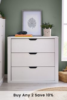 Compton White  Chest of Drawers