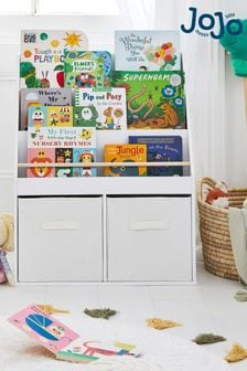 JoJo Maman Bébé Star Book & Toy Organiser with Canvas Storage
