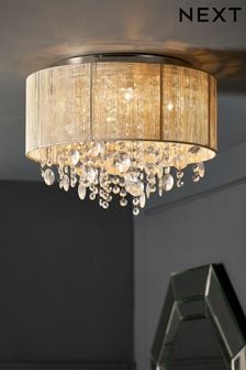 Champagne Gold Palazzo Flush Ceiling Light