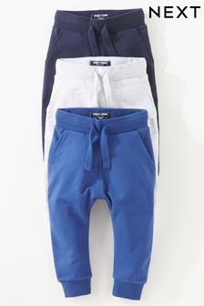 Blue/Grey/Navy 3 Pack Super Skinny Joggers (3mths-7yrs) (156354) | £22 - £26