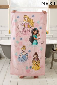 Pink Disney Princesses Towel