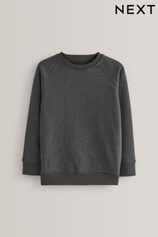 Charcoal Crew Neck School Sweater (3-17yrs) (162853) | £8 - £14