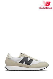 New Balance White/Black 237 Trainers (163550) | £90