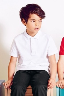 Kids Boys Girls Unisex Blue School PE Polo Shirt Sport age 4//5 5//6 Airtex cotton
