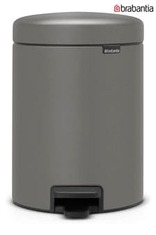 Brabantia Mineral Concrete Grey NewIcon 5L Pedal Bin