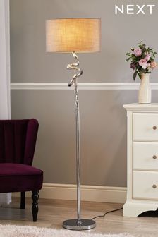 Chrome Ribbon Small Touch Floor Lamp