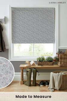 Pale Slate Painswick Paisley Wood Violet Made to Measure Roman Blinds