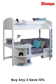 next white cabin bed