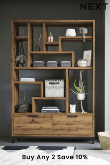 Bronx Oak Effect Display Shelf