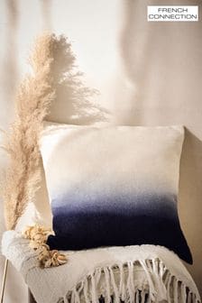 French Connection Indigo Alawi Ombre Linen Cushion