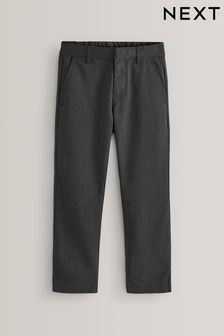 Grey Regular Waist School Formal Straight Trousers (3-17yrs) (188741) | £8 - £16