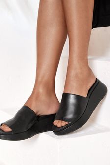 Forever Comfort® Flooded Flatform Mule Sandals