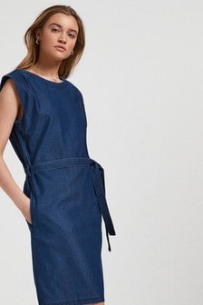 donna claire denim dresses