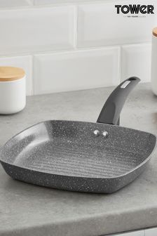 Tower Grey Grill Pan With Ceramic