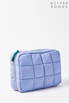 Oliver Bonas Blue Carrie Fold Out Blue Cosmetic Bag (192806) | £35