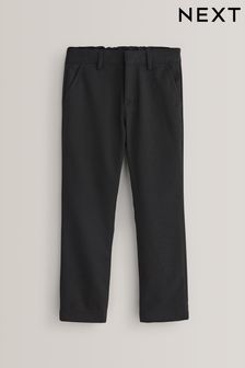 Black Slim Waist School Formal Straight Trousers (3-17yrs) (194594) | £9 - £18