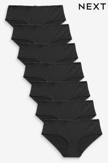 Black Short Microfibre Knickers 7 Pack (194976) | £18
