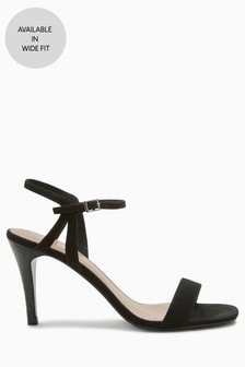 grey heeled sandals uk