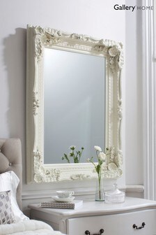 Gallery Home Cream Carved Louis Mirror (200185) | £200