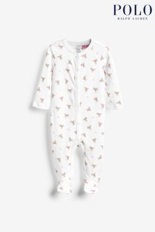 Polo Ralph Lauren Baby Pink Bears Babygrow (202350) | £55