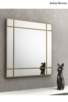 Julian Bowen Gold Fortissimo Square Wall Mirror