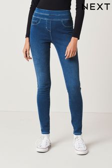 Dark Blue Super Stretch Soft Sculpt Pull-On Denim Leggings (207667) | £26