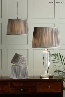 Dove Grey Hemsley Pleated Silk Empire Easyfit Lamp Shade