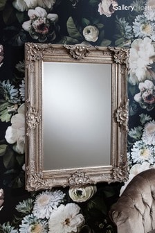 Gallery Home Silver Stretton Carved Baroque Style Mirror