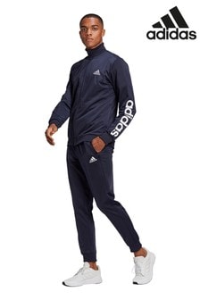 mens blue adidas tracksuit