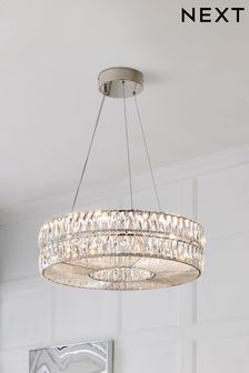 Clear Aria Chandelier Ceiling Light (210267) | £230