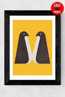 East End Prints Black Penguin Print