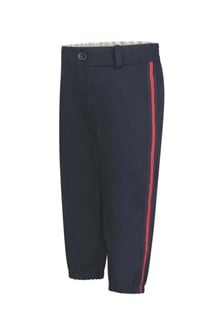 GUCCI Kids Baby Boys Navy Blue Cotton Trousers