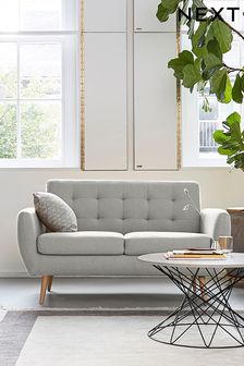 Soft Marl Warm Grey Hyett Light Leg 2 Seater 'Sofa In A Box'
