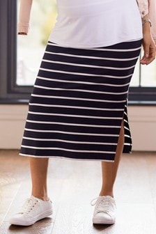 Striped Maxi Tube Skirt