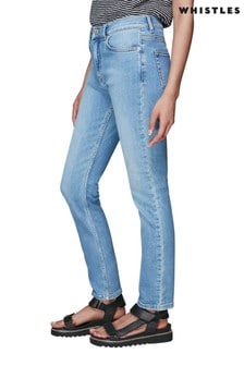 Whistles Light Wash Sculpted Skinny Jeans