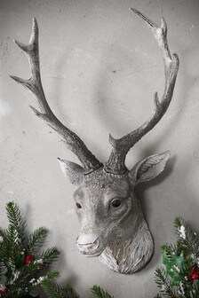 Gallery Direct Grey Ambrose Stag Head