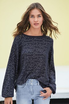 curve sequin top