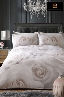 Laurence Llewelyn-Bowen Pink Sacred Floral Duvet Cover and Pillowcase Set