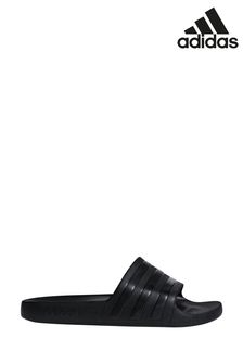 adidas Black Adilette Aqua Sliders (232543) | £20