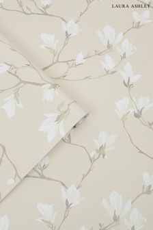 Laura Ashley Natural Magnolia Grove Wallpaper Wallpaper (233741) | £46