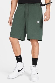 green nike sweat shorts