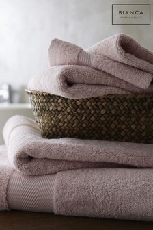 Bianca Pink Silk Blend Towel