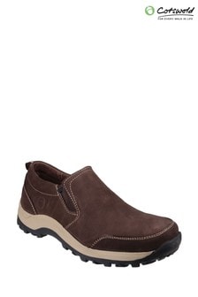 Cotswold Brown Sheepscombe Slip-On Shoes