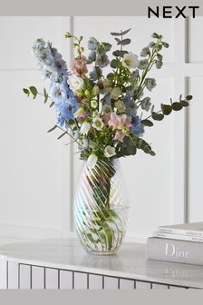 Lustre Twisted Glass Vase