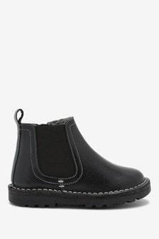 boys chelsea boots black