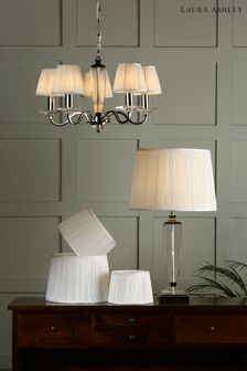 Cream Hemsley Pleated Silk Empire Easyfit Lamp Shade