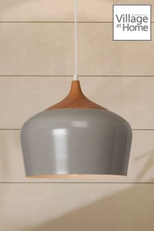 Village At Home Grey Samuel Ceiling Fitting